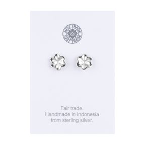 Just Trade Sterling Silver Flower Stud Earrings