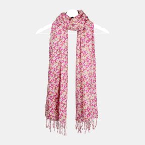 Peace Of Mind Bright Pink Ditsy Floral Modal Scarf