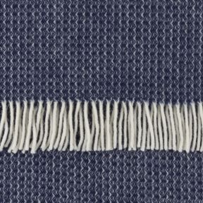 National Trust Riverweave Throw, Crown Blue