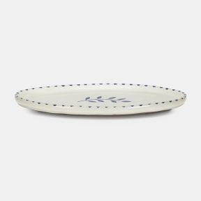 Botanic Oval Platter, Blue