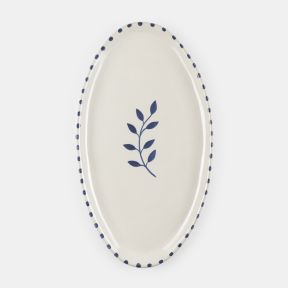 Botanic Oval Platter, Blue