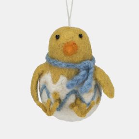 Amica Felt Egbert the Chick in Egg Decoration
