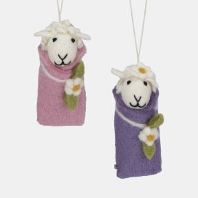 Amica Felt Lambs Woolly and Fleecy, Set of 2