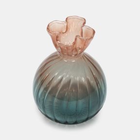 Ombre Glass Bud Vase, Pink and Blue