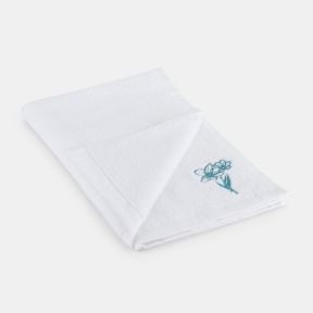Embroidered Floral Guest Towel