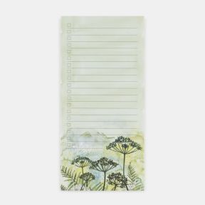 National Trust Cow Parsley Magnetic Notepad by Fiona Osbaldstone