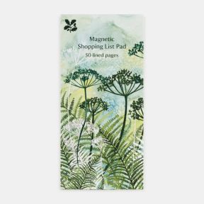 National Trust Cow Parsley Magnetic Notepad by Fiona Osbaldstone