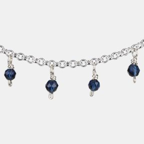 Just Trade Blue Beads Bracelet