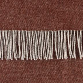 National Trust Reversible Burnt Orange Grey Throw