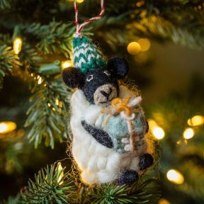 Felt Steve the Sheep with Present