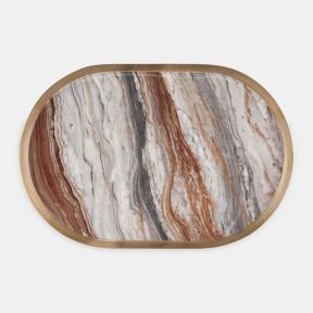 Marble Metal Tray