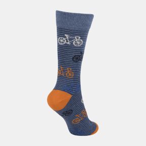 National Trust Blue Bicycles Organic Cotton Socks