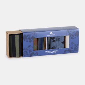 Woodland Walks Organic Cotton Sock Gift Set 7-11