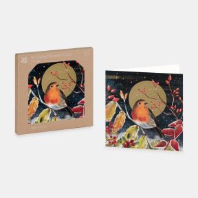 National Trust Winter Robin Christmas Cards Box of 10