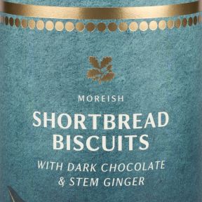 National Trust Shortbread Biscuits with Dark Chocolate & Stem Ginger