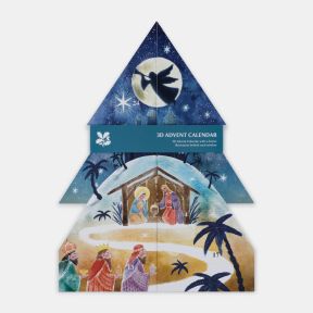 National Trust Nativity 3D Christmas Tree Advent Calendar
