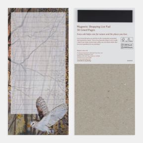 National Trust Barn Owl Magnetic Notepad by Lucy Grossmith