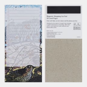 National Trust Winter Scene Magnetic Notepad by Claire Armitage