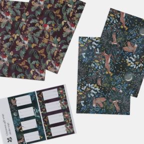 National Trust Flat Sheet Christmas Gift Wrap, Pack of 2