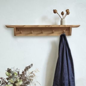 Coat Hook Shelf, Stourhead Sweet Chestnut 