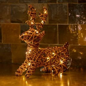 LED Reindeer Ornament, Warm White