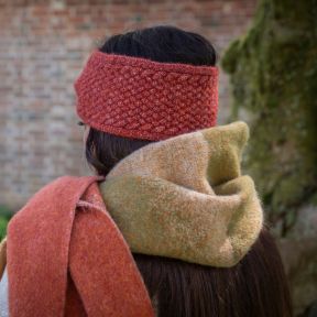National Trust Rust Twisted Knot Knitted Headband