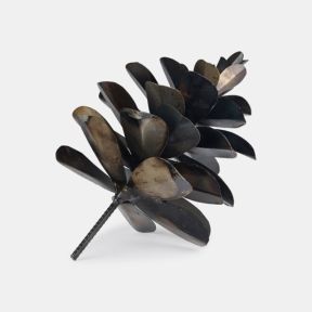 Metal Pinecone Sculpture