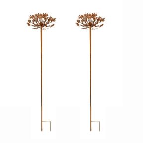 Cow Parsley Plant Stake, set of 2