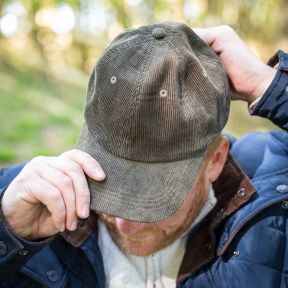 Peace Of Mind Khaki Cord Baseball Cap