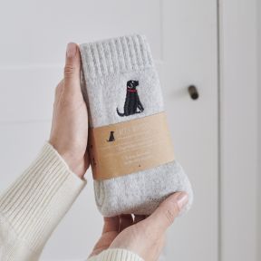 Sweet William Walking Socks, Black Labrador Dog
