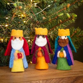 Namaste Set of Three Wise Men Decorations