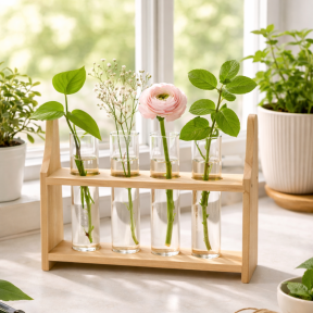 Wooden Test Tube Stand