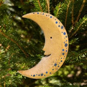 East End Press Paper Moon Decoration, Gold