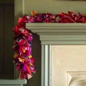 Namaste Red Recycled Sari Tinsel