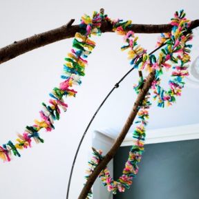 Strinsel Jute String Tinsel, Neon Pop, 2m