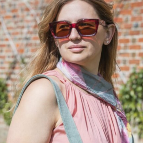 CHPO Recycled Plastic Burgundy Sunglasses