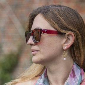 CHPO Recycled Plastic Burgundy Sunglasses