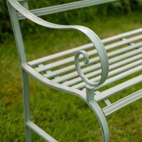 Slatted Bench, Green