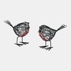 Paper High Wire Robin Decorative Ornament, Set of 2