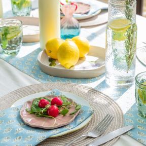 National Trust Cloth Napkins Leaf Print, Set of 4