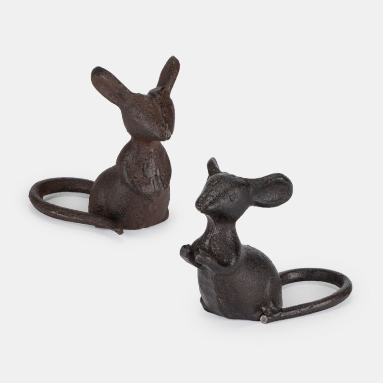 Cast Iron Mouse Sculpture