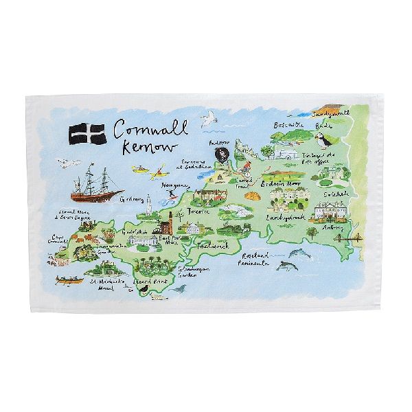 National Trust Cornwall Cotton Tea Towel