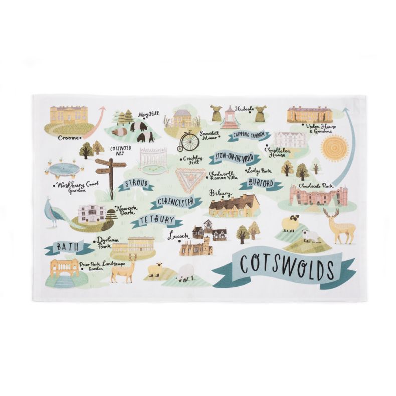 National Trust Cotswolds Cotton Tea Towel