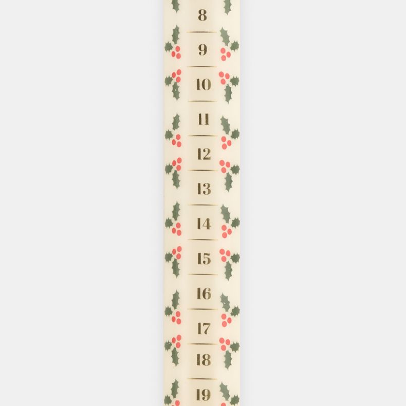 Merry Holly and Berry Advent Candle