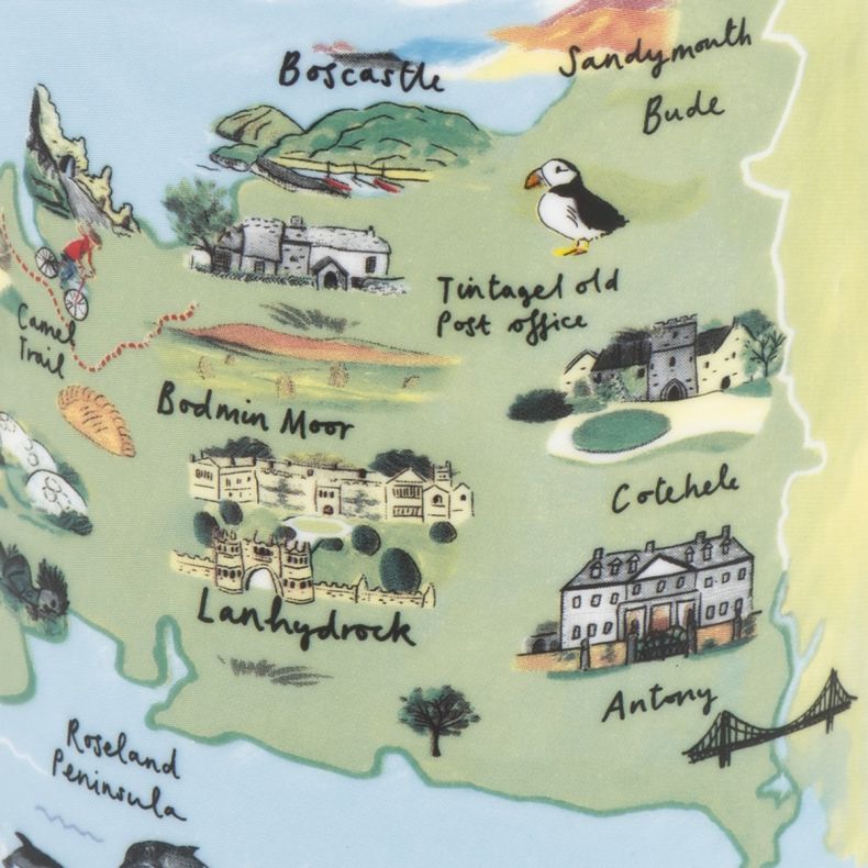 National Trust Cornwall Bone China Mug