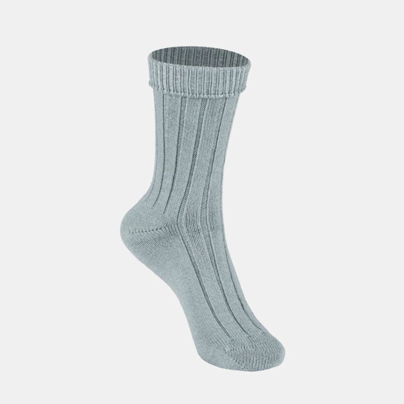 National Trust Bamboo Cotton Boot Socks, Sea Mist