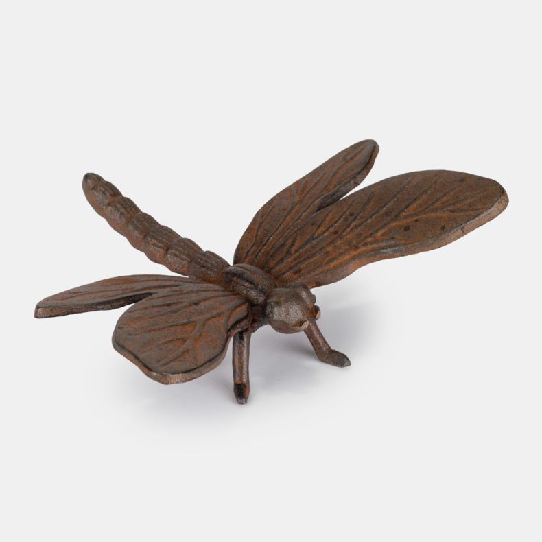 Cast Iron Dragonfly Sculpture