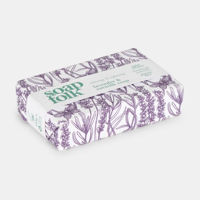 Soap Folk Lavender and Oatmilk Wrapped Soap
