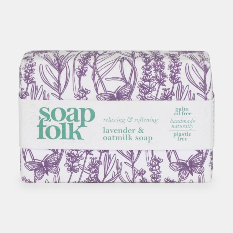 Soap Folk Lavender and Oatmilk Wrapped Soap