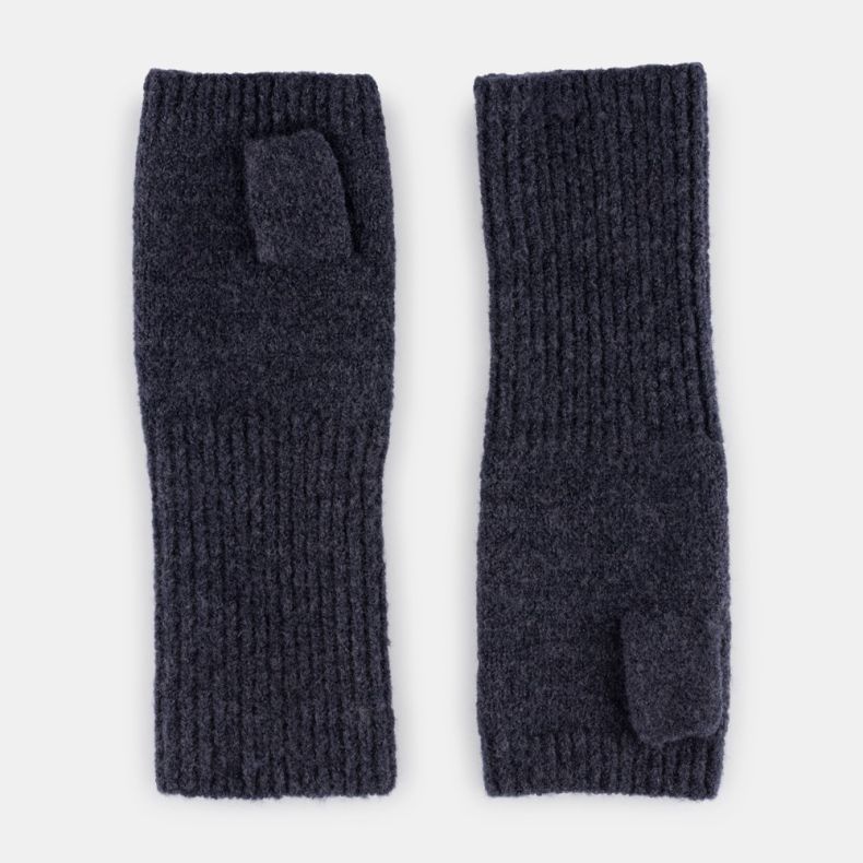 National Trust Knitted Wrist Warmers, Navy